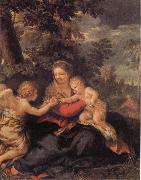 Pietro da Cortona Holy Family Resting on the Flight to Egypt painting